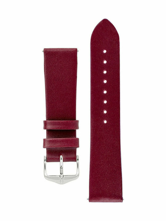 Hirsch Toronto Leather Strap Purple 16mm