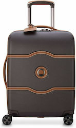 Delsey Chatelet Air 2.0 Cabin Travel Suitcase Hard Brown with 4 Wheels Height 55cm