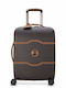 Delsey Chatelet Air 2.0 Slim Cabin Hard Brown Suitcase with 4 Wheels Height 55cm