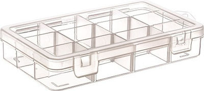 Asrin Tool Compartment Organiser 12 Slot Transparent