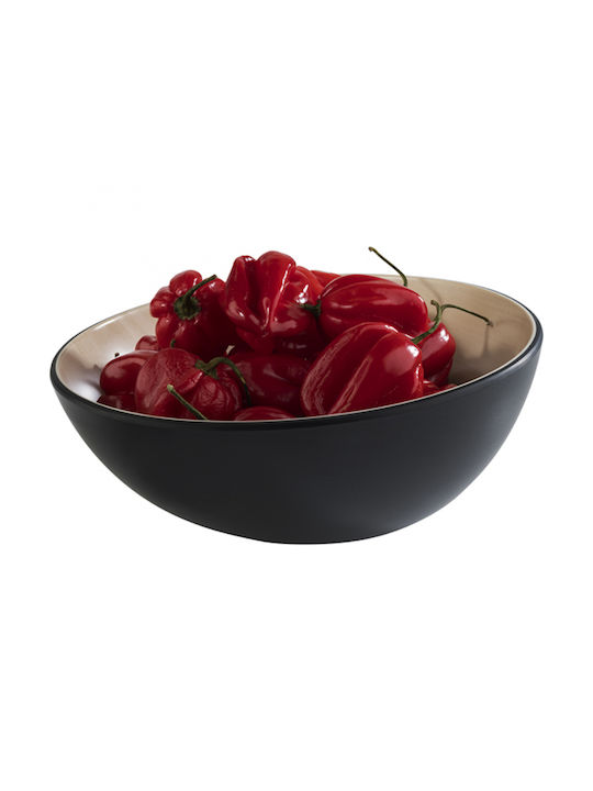 APS Melamine Salad Bowl Black 21x21cm