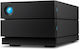 Lacie 2Big Raid USB-C Externe Festplatte 40TB Multi-Bay Schwarze