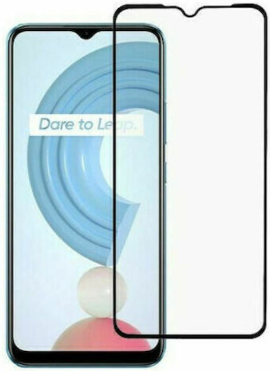 Full Glue Full Face Tempered Glass Μαύρο (Realme C21)