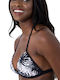 Dorina Padded Triangle Bikini Top Black Floral