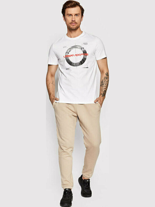 Sweatpants with Elastic Beige
