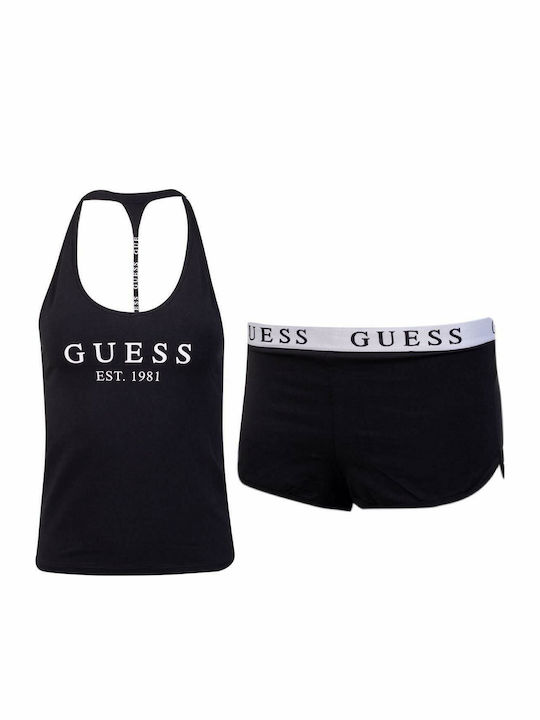 Guess Set Pijamale pentru Femei Negru