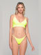 LikeMe Set Bikini Τριγωνάκι Brazil Κίτρινο