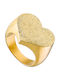 Loisir Sparkling Ring made of Steel Gold Plated