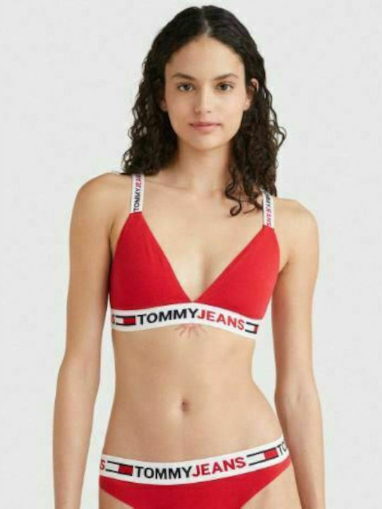 Tommy Hilfiger Women's Bralette Bra Red
