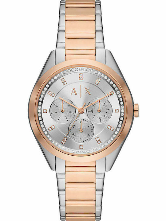 Armani Exchange Ρολόι Μπαταρίας με Μεταλλικό Μπρασελέ Armani Exchange Ρολόι Μπαταρίας με Μεταλλικό Μπρασελέ