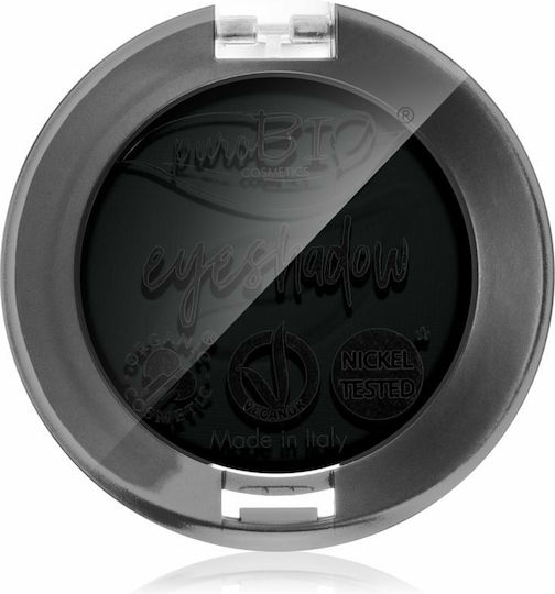 puroBio Cosmetics Compact Eyeshadow Σκιά Ματιών σε Στερεή Μορφή με Μαύρο Χρώμα