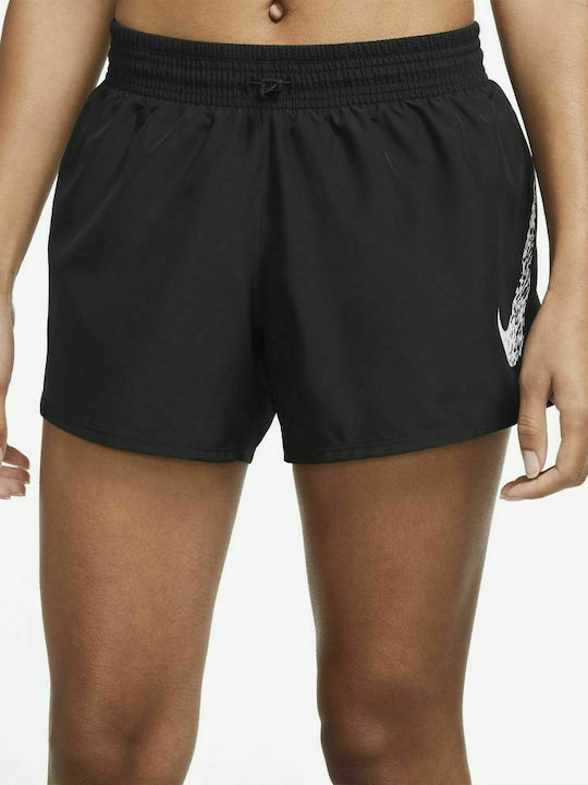 Nike Dri-Fit Swoosh Αθλητικό Γυναικείο Σορτς Μαύρο