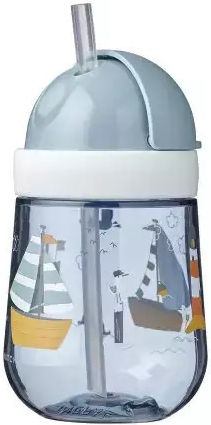 Little Dutch Baby Cup Sailors Bay made of Plastic Light Blue 300ml for 9m+m+