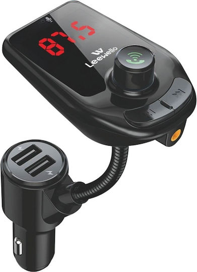 Leewello FM Transmitter Αυτοκινήτου mit Bluetooth / USB