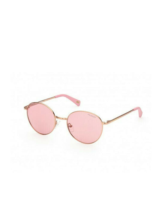 Skechers Sonnenbrillen mit Rose Gold Rahmen und Rosa Linse SE6110 29S