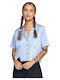 Vacay Women's Short Sleeve Shirt Light Blue