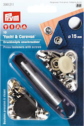 Prym Yacht & Caravan Silver Sewing Supply 10pcs 390211