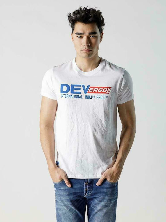 Devergo Мъжко Тениска с Къс Ръкав Бял