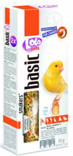 Lolo Pets Basic Τροφή σε Stick για Καναρίνια Μείγμα με Μέλι 60gr