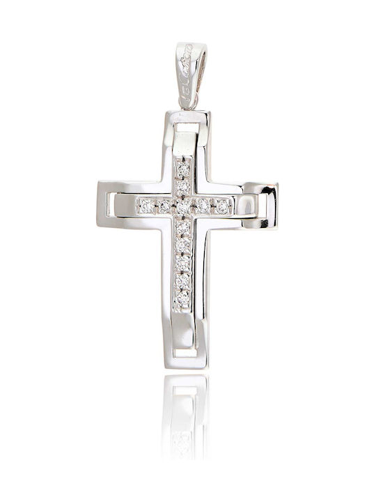 Skaras Jewels White Gold Cross 18K