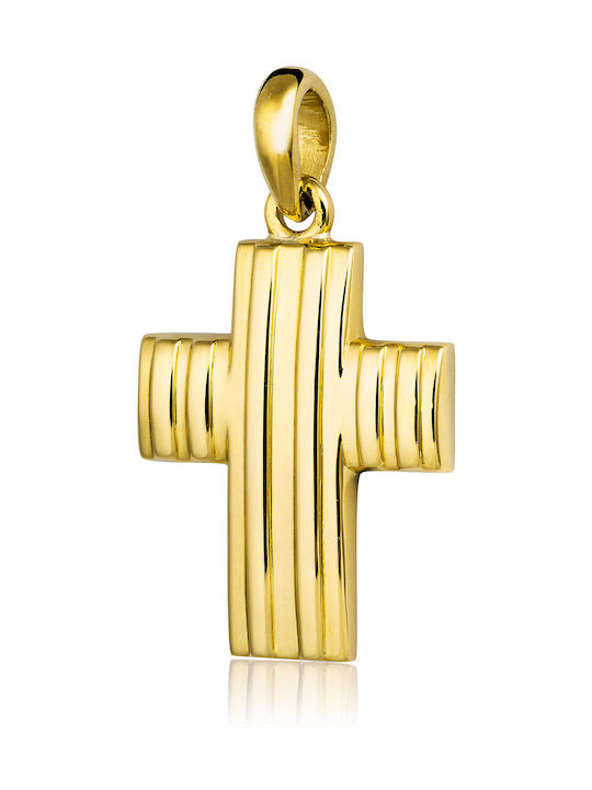 Skaras Jewels Men's Gold Cross 18K