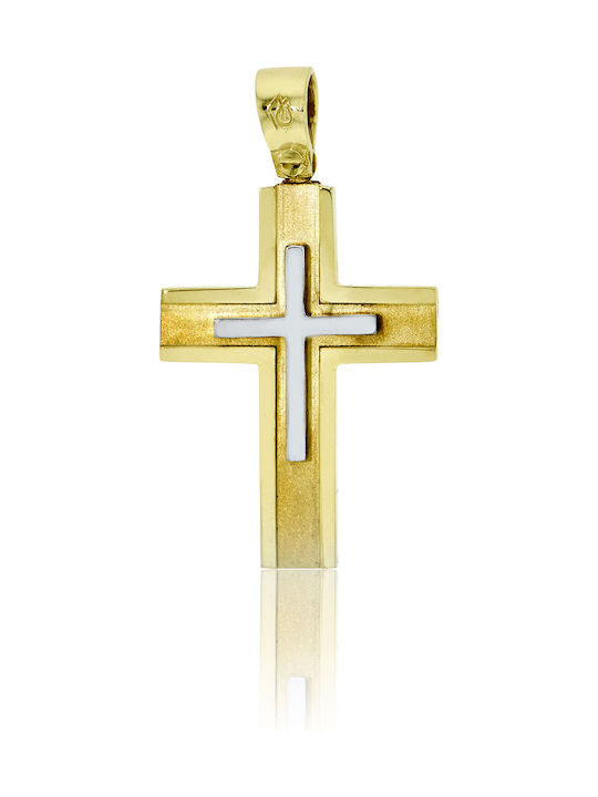 Skaras Jewels Men's Gold Cross 14K