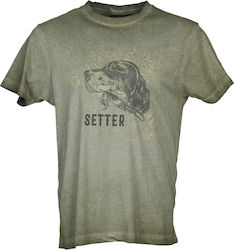 Univers Setter T-shirt in Khaki Farbe