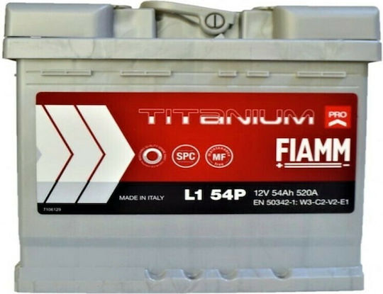 Fiamm Batterie Auto Titanium Pro L1 54P mit Kapazität 54Ah
