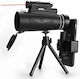 12X50 Phone Camera Lens Set Monocular in Red Colour