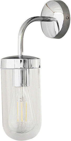 Rabalux Yago Modern Lamp Bathroom with Socket E27 Silver 9.7cm