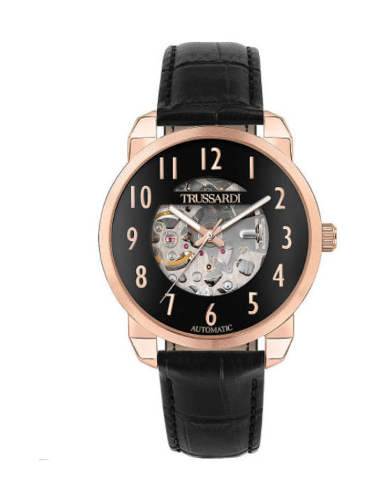 Trussardi T-City Watch Automatic with Leather Strap