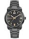 Trussardi T-City Men's Watch 40mm Battery with Black Metal Bracelet
