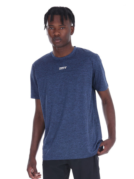 Magnetic North Men's Athletic T-shirt Short Sleeve Navy Blue