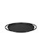 Lava Pizza Baking Pan from Cast Iron with Enamel Interior Coating Black 28cm
