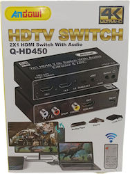 Andowl Q-HD450 Comutator HDMI Q-HD450