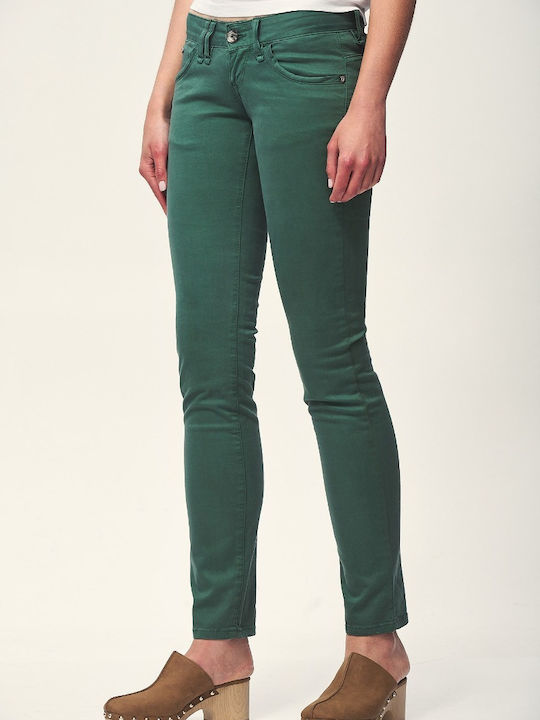 Edward Jeans Ellis-Is Women's Fabric Trousers in Slim Fit Jungle