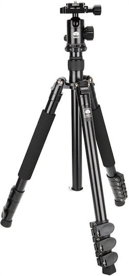 Sirui Camera Tripod ET-1004 Aluminum with E-10 Spherical Head from Aluminum with Spherical Head up to 140cm and Load Capacity 8kg