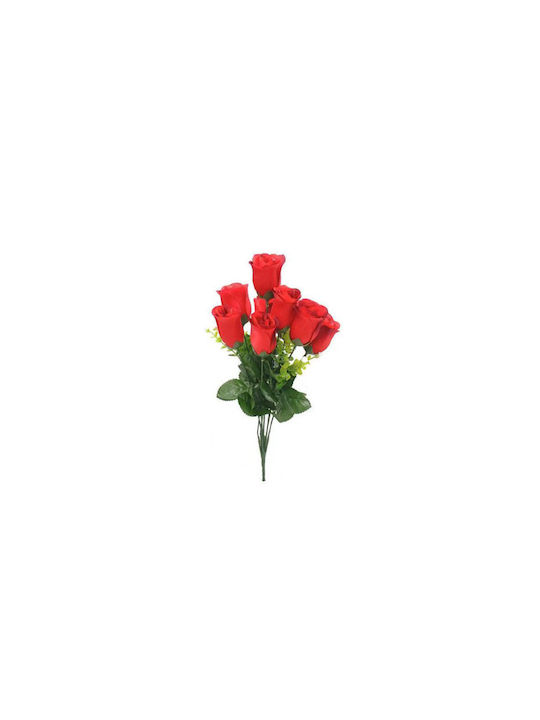 Artificial Decorative Branch Rose Red 43cm 1pcs