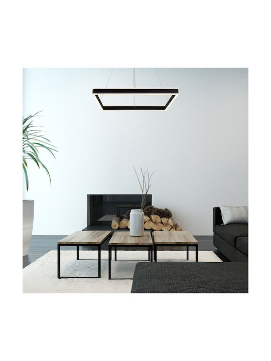 Rabalux Quadro Hängelampe Schwarz 60x60cm.