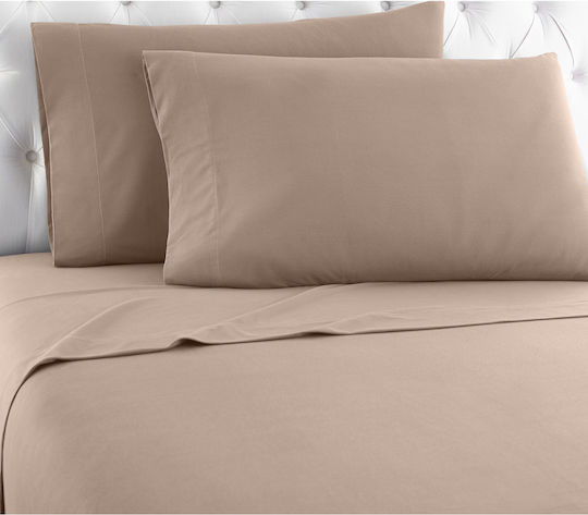 TnS Sheet for Single Bed 160x250cm. Beige