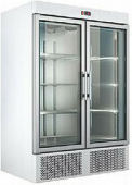 Inoxcon Gewerblicher Kühlraum Vitrine 1800Es mit 2 Türen L154 x B95 x H210cm.