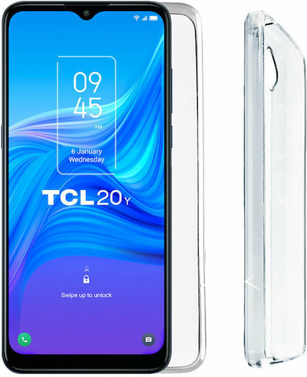 Volte-Tel Slimcolor Air Задна корица Силикон Прозрачен (Tcl 20Y, 20E)