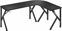 Ecke Gaming-Schreibtisch Hero 6.3 154x117x74cm Schwarz