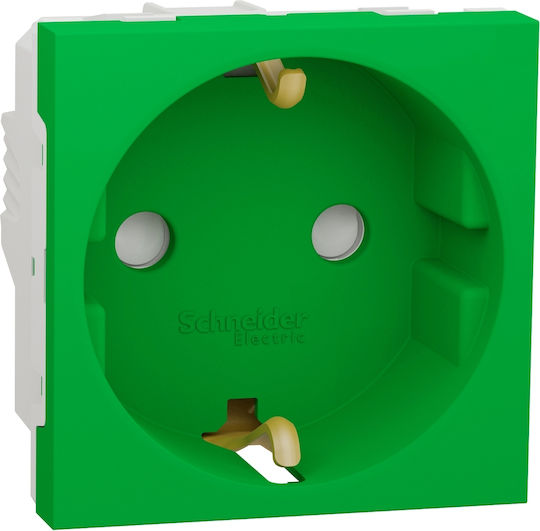 Schneider Electric Unica Power Socket Green 1pcs