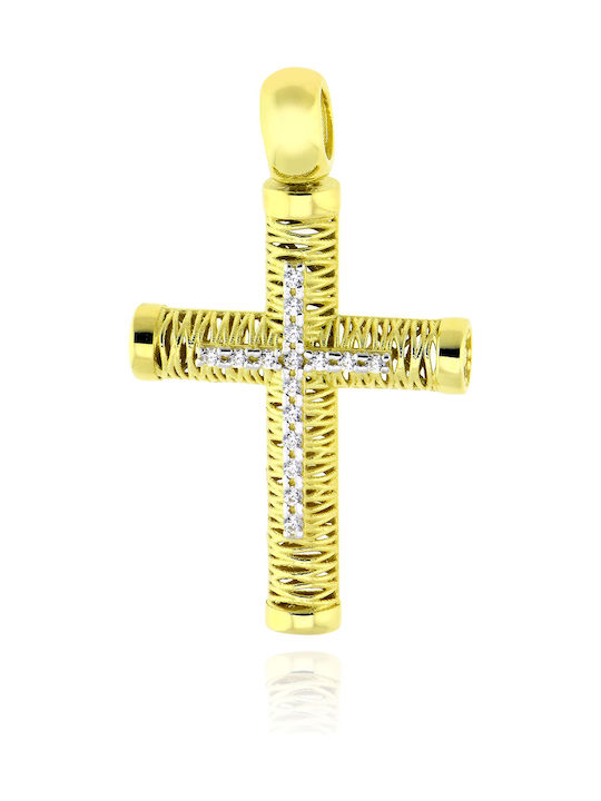 Damen Gold Kreuz 14K