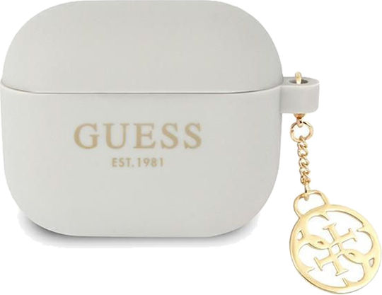 Guess Charm Husă în culoarea Gri pentru Apple AirPods 3