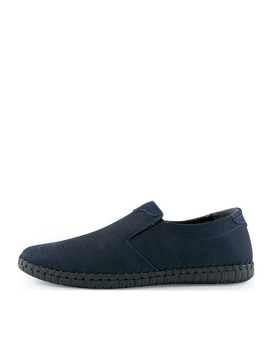 Men's Leather Casual Shoes Blue