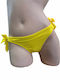 Bikini Brasilien mit Schnürchen Gelb