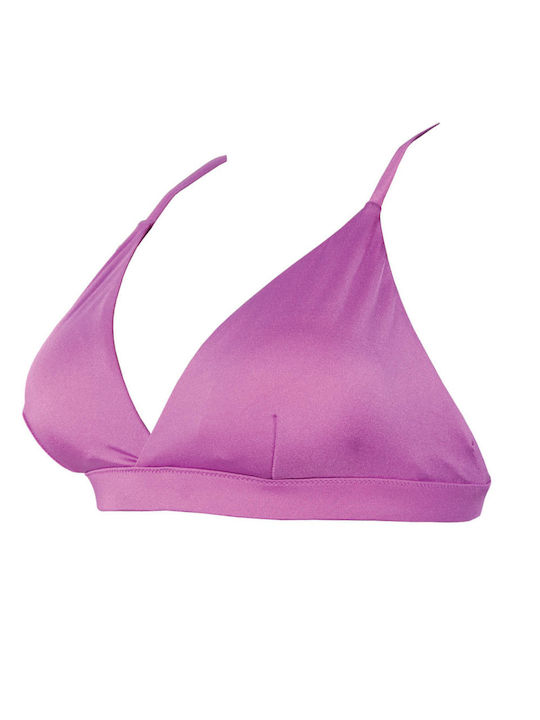 Rock Club Triangle Bikini Top Violet