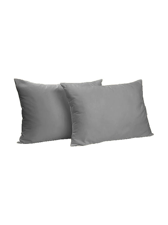 TnS Pillowcase Set with Envelope Cover Grey 52x72cm.